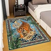 Bohemian Tiger Pattern Vintage American Ethnic Area Rug Non-Slip Carpet Machine Washable Doormat for Living Room Bedroom Kitchen 3