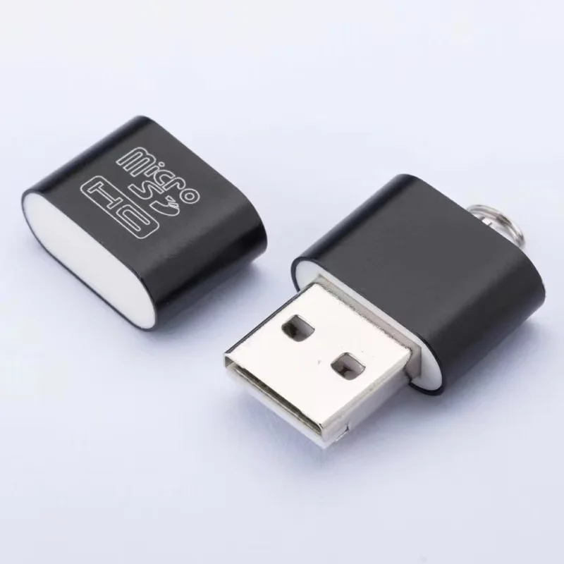 El lector de tarjetas USB Micro SD con ranura para tarjetas TF se convierte en unidad flash USB para computadora o adaptador USB para automóvil