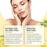 OUHOE Olive Makeup Remover Oil, Gently Moisturizing and Skin Cleansing Facial and Lip Olive Makeup Remover Oil Cleaning Tools 2