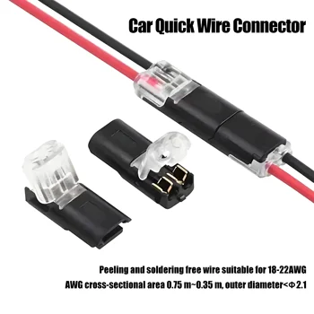 20/30/50/100 Pcs Waterproof Plug Wire Connector 2 Pin Way Cable Plug Car Electric Wire Snap Connectors Strip Terminal Connection 1