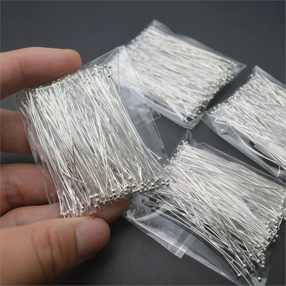 10pcs 정통  라운드 볼 헤드 핀 DIY 귀걸이 팔찌 쥬얼리 구슬 스레딩에 대..