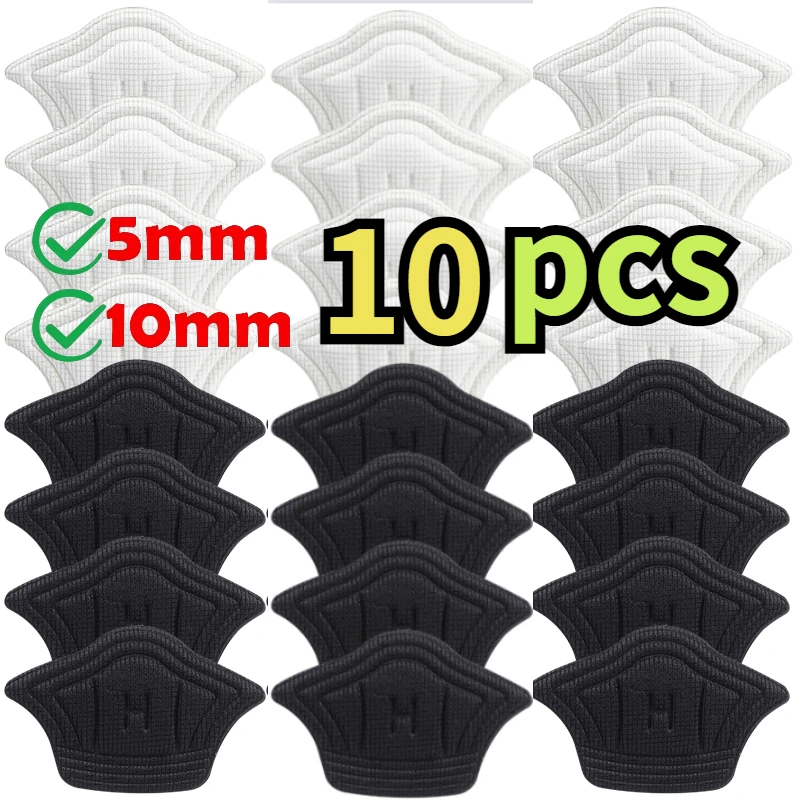10-Piece Adjustable Heel Pad Set for Sport Shoes - Comfort Insoles and Protectors