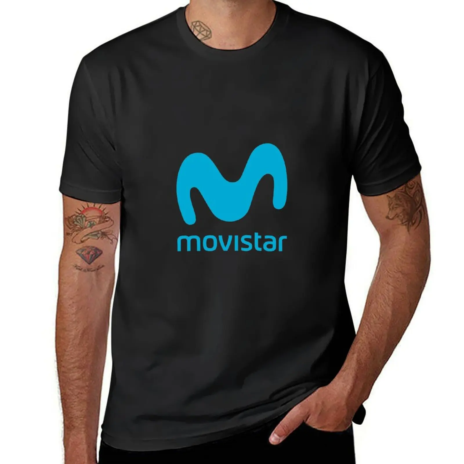 

Movistar, дизайн 2021-2022, быстросохнущая черная блузка на заказ, футболки большого размера для мужчин
