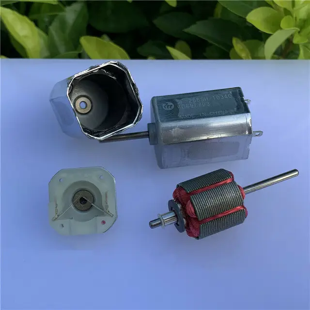 ELLANA Turbinen-Motor SF-266SH-10340 – DC 6-24V – 6-poliger Rotor – Quadratisches Gehäuse – Für Klimaanlagen, Spiegel & Lüfter