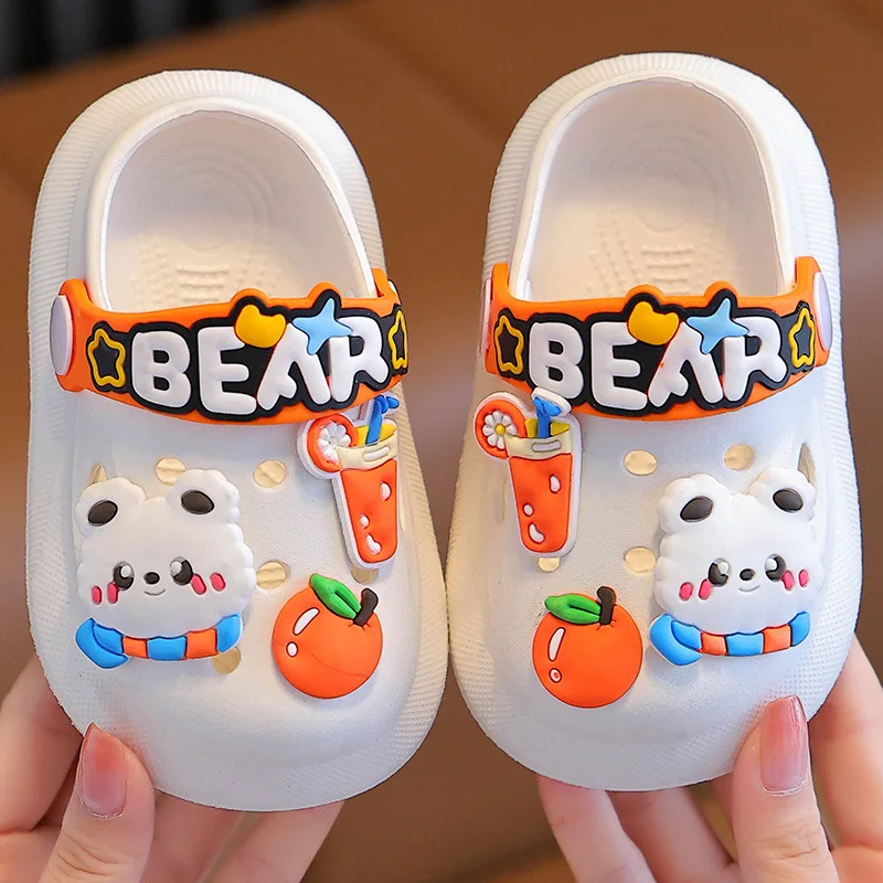 Kids Sandals Summer Baby Shoes Sandals for Girls Boy Garden Beach Shoes Mules Baby Girl Cartoon Sandal Infantil for Children's Garden
