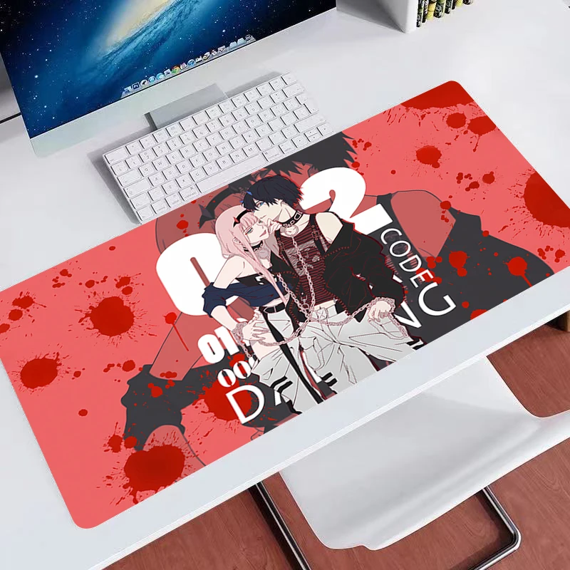 Desk Mat Gamer Mousepads Zero Two Pc Mouse Pad Office Desk Pads Large Mousepad Non-slip Mouse Mats Gifts For Computer gift XXL 3