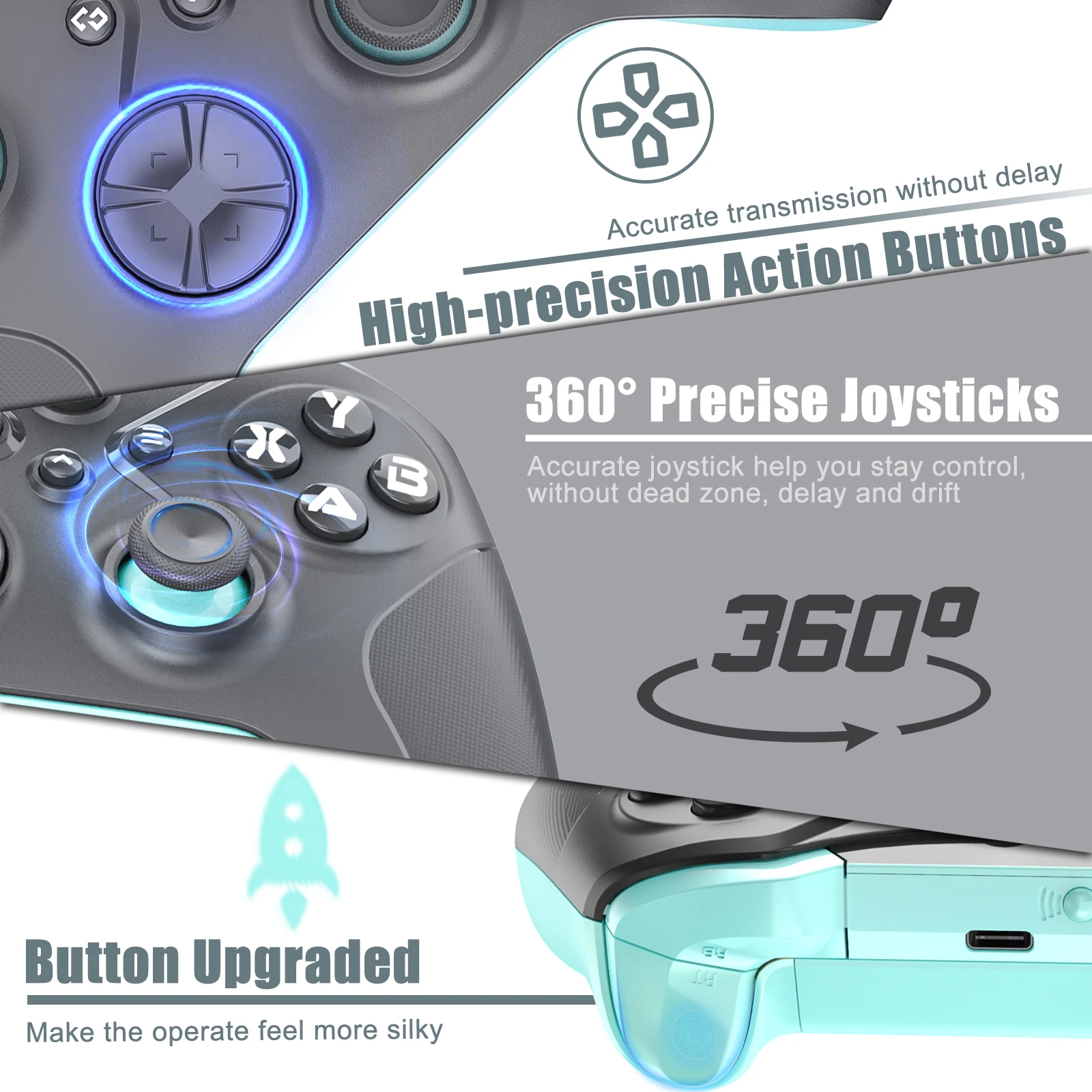 Xbox One Ʈѷ  е, Xbox One, X, S, PC ȣȯ е,  , 6  ̽ƽ, 