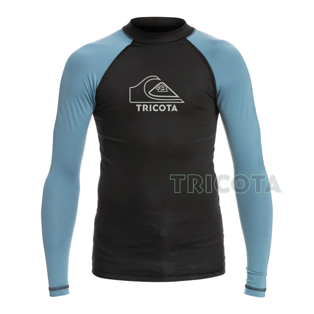 Men's Surf Shirt Long Sleeve Pro Surfing Shirt Beach Sun Screen Surf