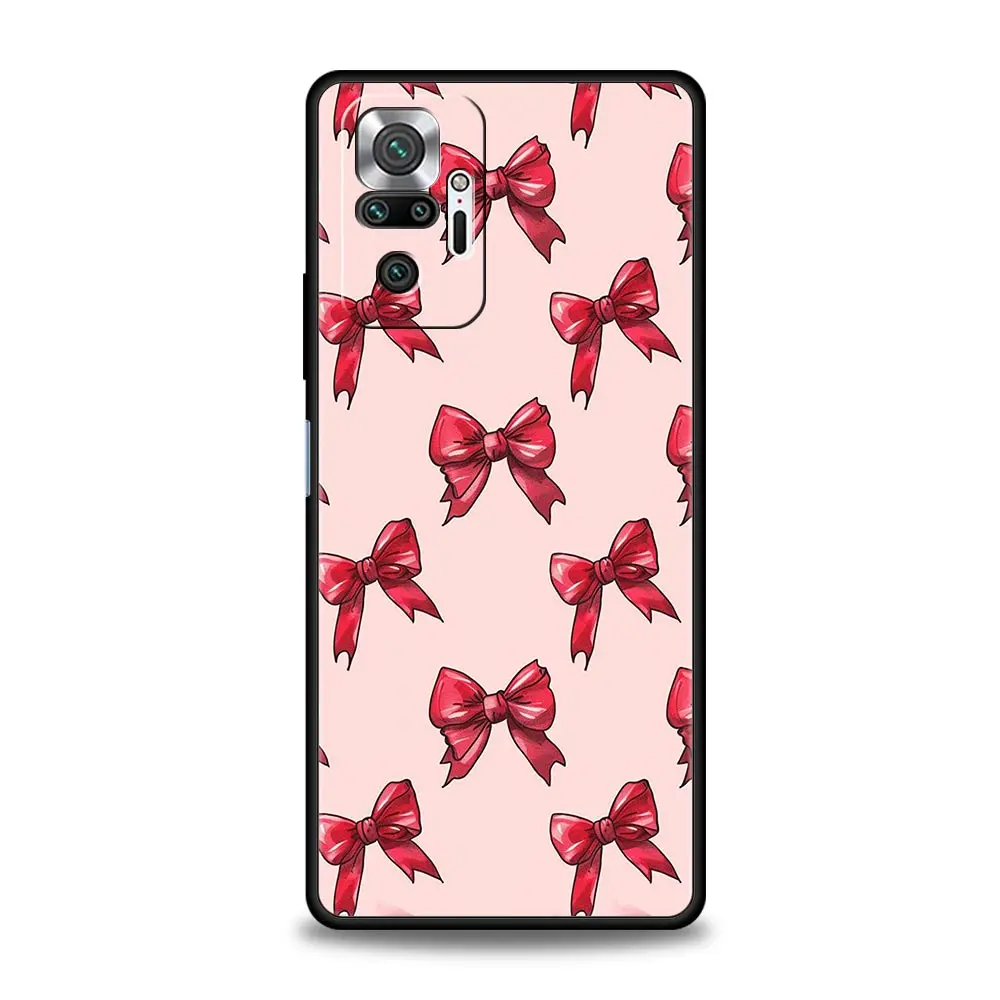 Cute Cherry Bow Soft TPU Phone Case Cover
