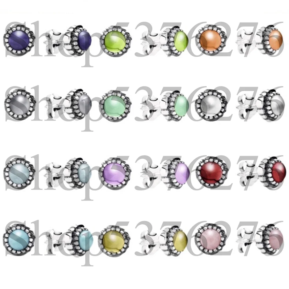 

Женские серьги-гвоздики из серебра 925 пробы с камнем