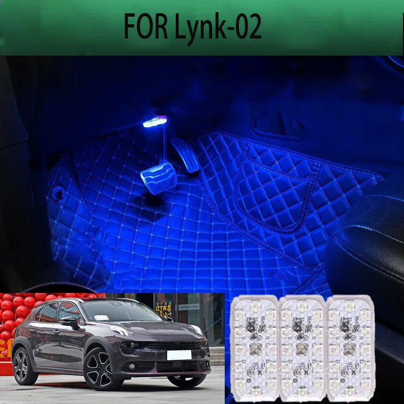 

FOR Lynk-02 LED Car Interior Ambient Foot Light Atmosphere Decorative Lamps Party decoration lights Neon strips