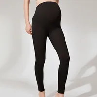 Spring Maternity Nine-Minute Bottoms Do Not Drop Crotch Micro-Pressure High Elastic Waistband Belly Pregnant Mom Fall Pants 1