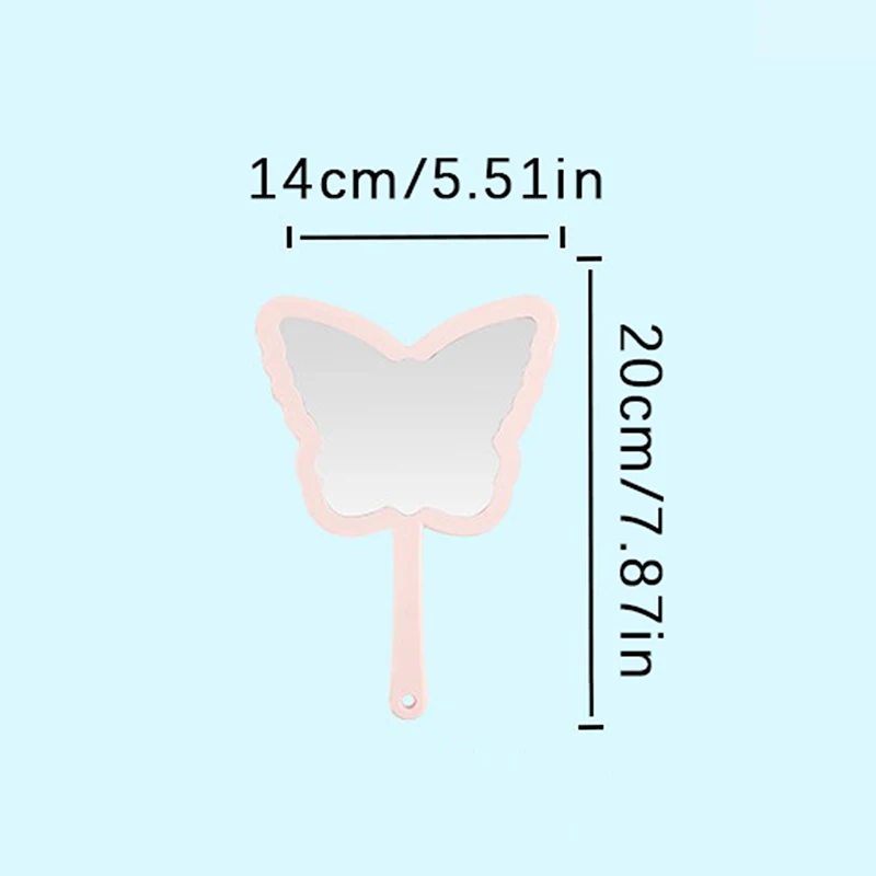 휴대용 나비 모양 메이크업 거울, 휴대용 속눈썹 익스텐션 거울, 살롱 거울 메이크업