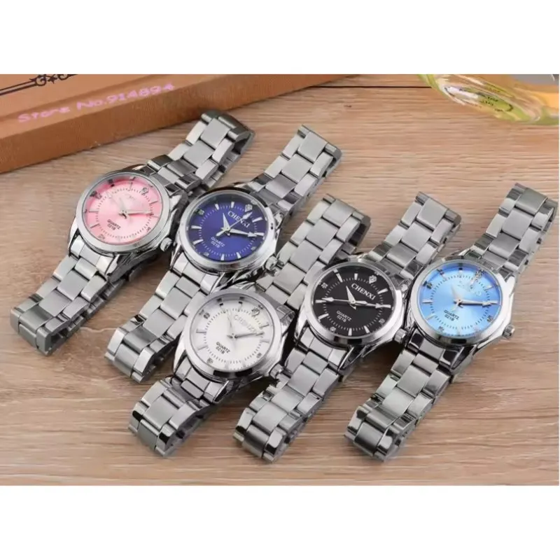 CHENXI 021B Elegant Women's Quartz Watch Luminous Waterproof Stainless Steel Strap Simple Casual Ladies Business Wristwatch 5