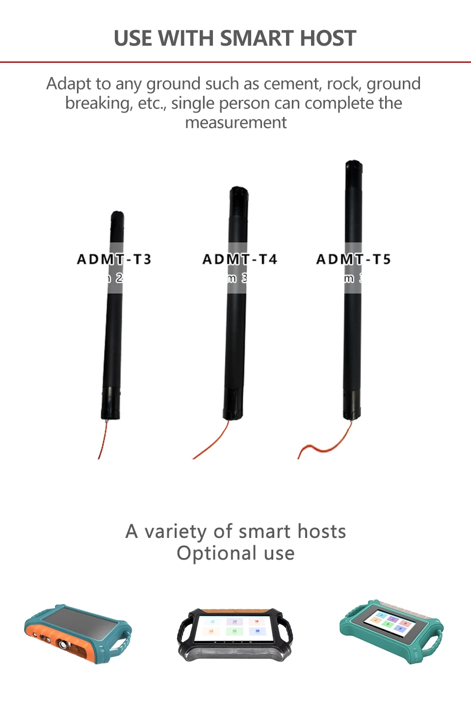 Best Selling TT Electromagnetic Probes ADMT-T4 Water Searching Equipment Easy To