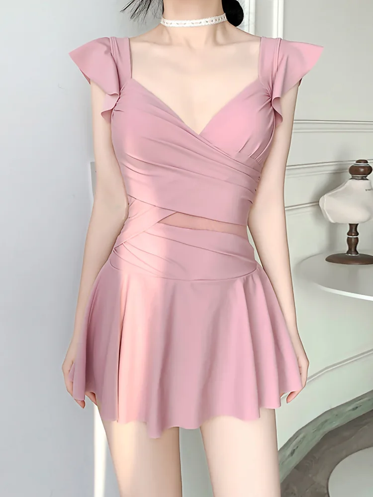 Women's Low-cut One-piece Swimsuit