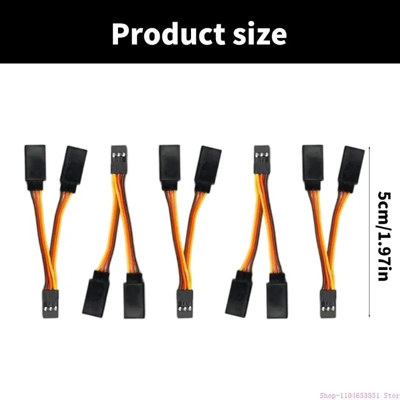 5Pcs 5cm 30Core Servo Y Extension Cable for Small Robots and Aircrafts Helicopter 0XLA