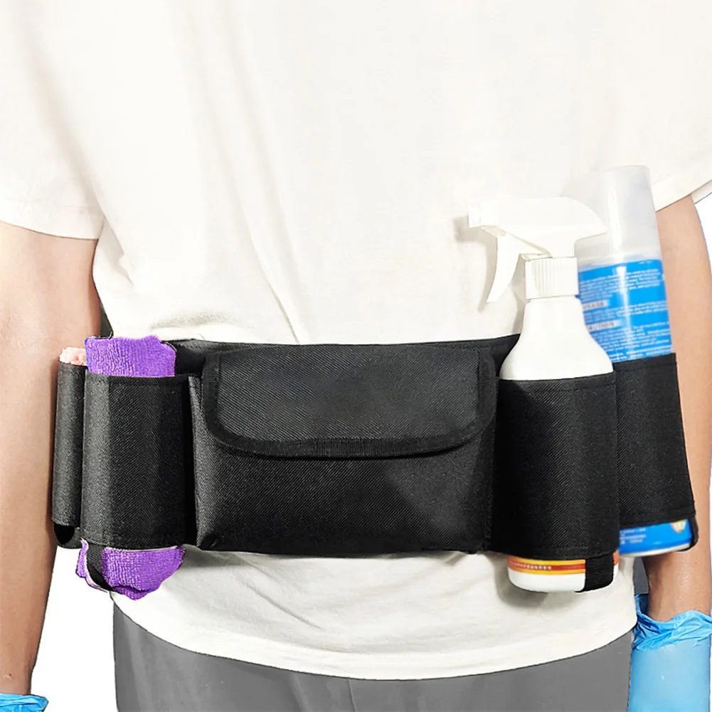 Oxford Cleaning Tool Waist Bag Belt Waterproof Beer Belt Holster Drink Can Holder for Janitorial Custodial Housekeeping Cleaning