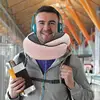Travel Neck Pillow Flight Travel U-shaped Neck Pillow Soft Memory Foam Airplane Head Support Soft Pillow Neck Pillow Accessories 3