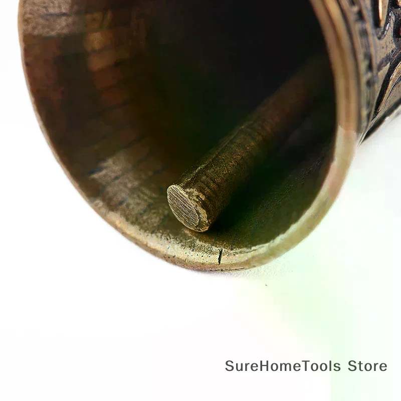Elegant Brass Bell & Gourd Pendant Keychain