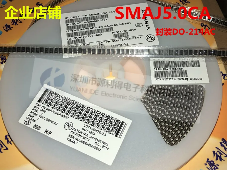 

free shipping SMAJ5.0CA SMB6.5CA DO-214ACS 10pcs