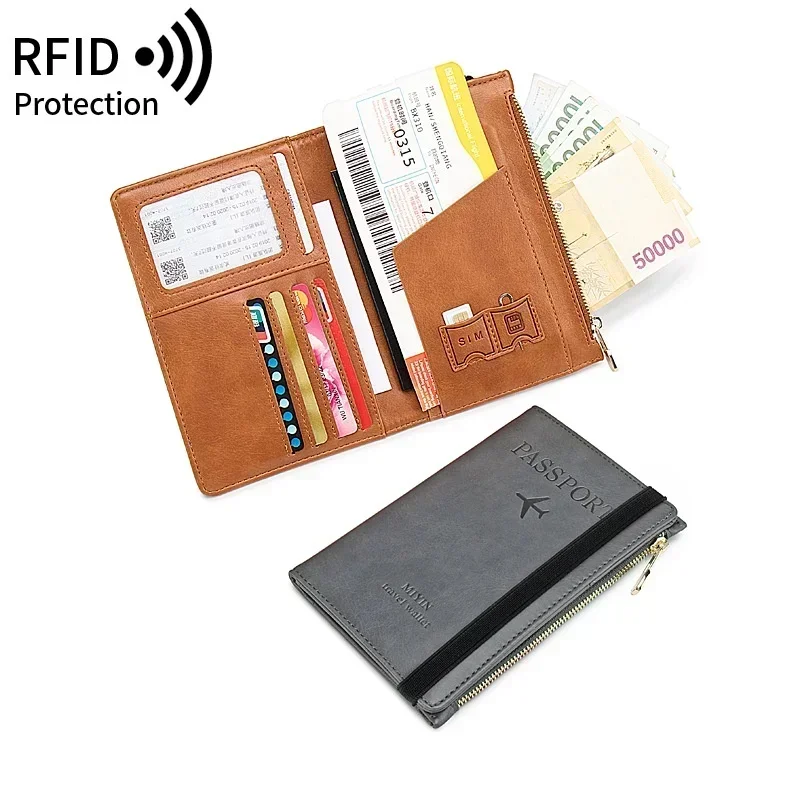 RFID Blocker Passport Holder & Travel Wallet – Slim, Multi-Function Card Holder
