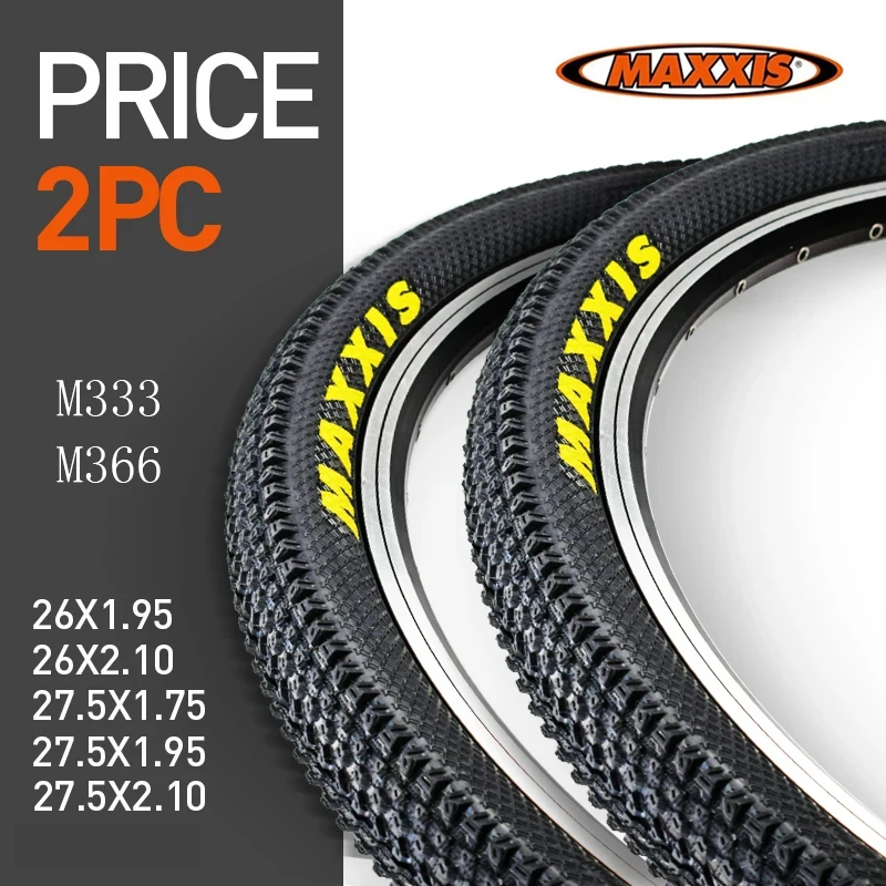 Durable Multi-Size Mountain Bike Tires Set - 2 Pack