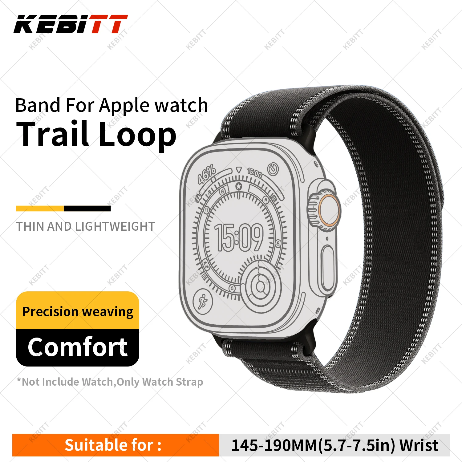ตัวเลือกสินค้า สายนาฬิกาไนลอนคุณภาพสูง สำหรับ Apple Watch ทุกรุ่น