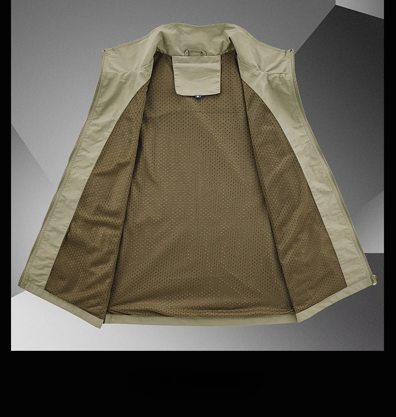 2024 Outdoor Casual Vest Summer Men's Fashion Loose Breathable Fishing Vest Suitable for Hiking Camping Multi Pocket Jackets