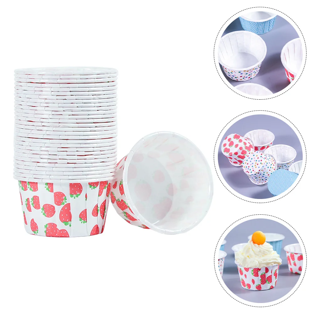 100Pcs Disposable Cupcake Cases Paper Cupcake Holders Baking Cups Muffin Cups