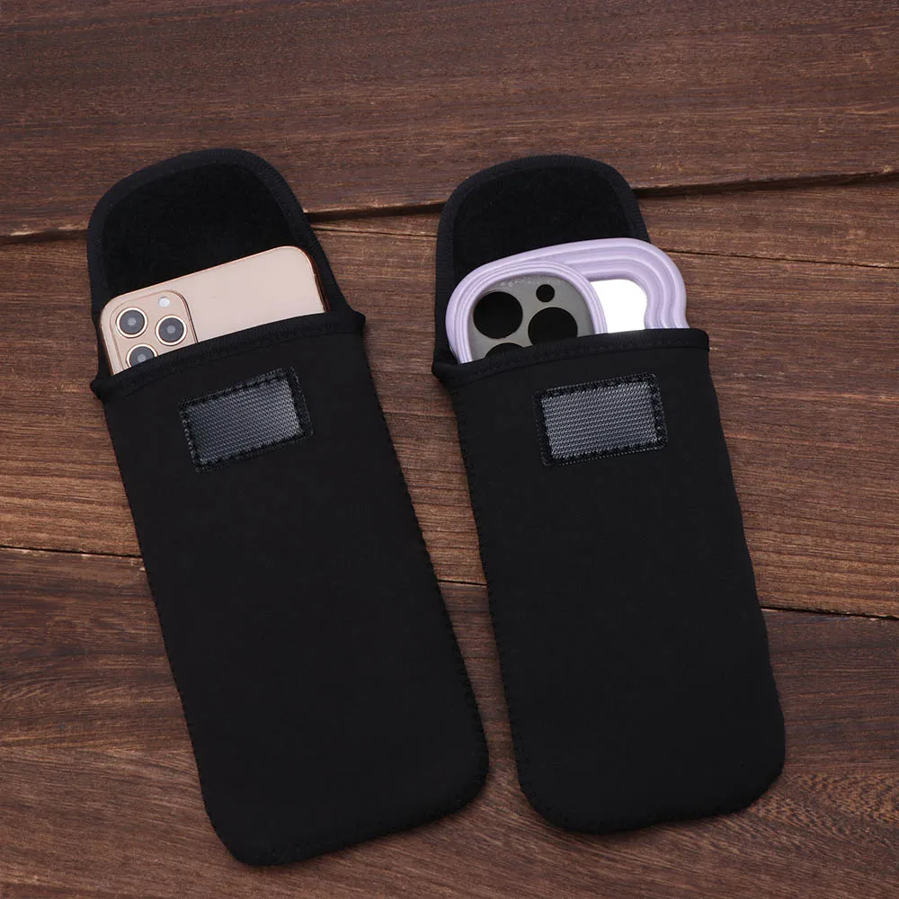 Compact Neoprene Mobile Phone Protective Pouch - Dustproof, Portable Carrier