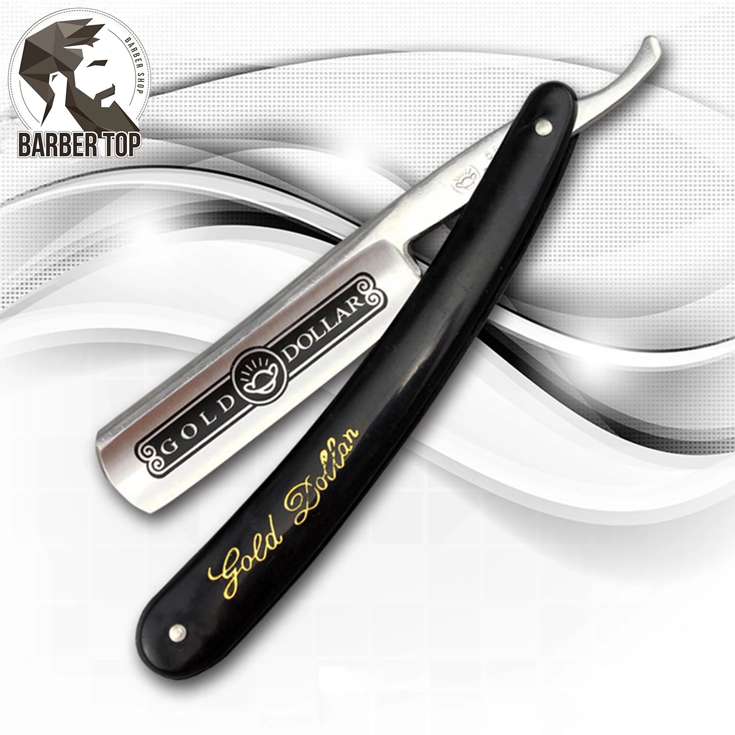 

Бритва с прямым лезвием, классический ручной складной нож, Мужская бритва из нержавеющей стали, профессиональный безопасный парикмахерский острый триммер для бороды