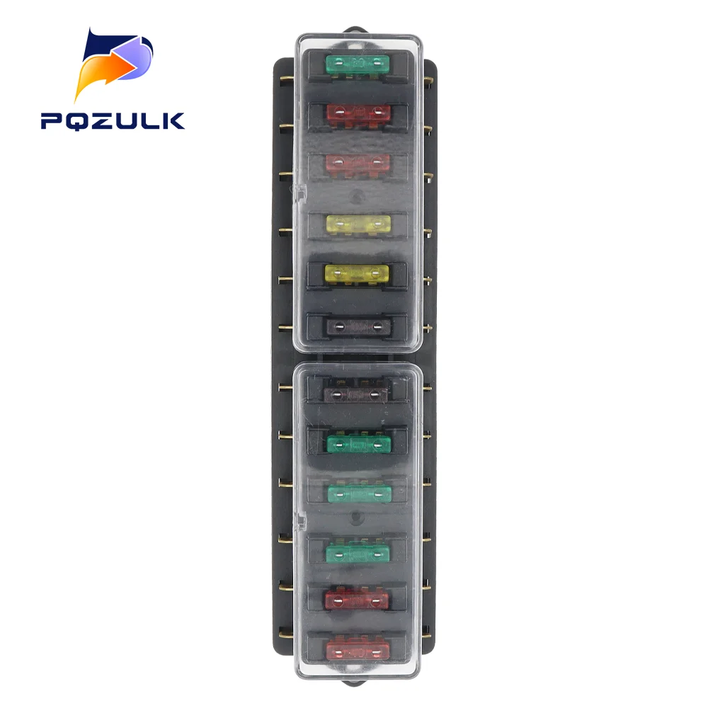 Auto-Sicherungshalter 4/6/8/10/12-Wege-Schaltung Standard ATO Blade Fuse Box Blockhalter 12V/24Ve für 22mm Lenker Motorräder E-Bikes – Detail 12
