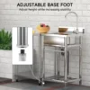 Utility Sink Stainless Steel Commercial Restaurant Kitchen Sink with Cold & Hot Water Pipe, Laundry Tub For Indoor Outdoor 2