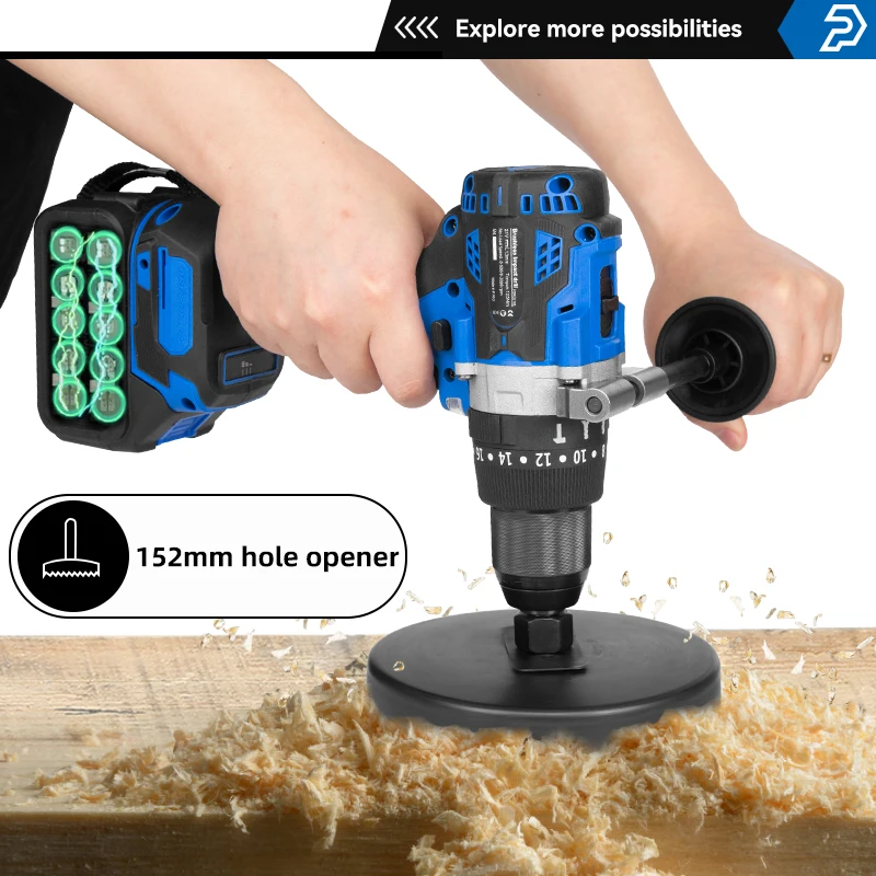 PROSTORMER Ƭ ̿ ͸  , 21V 귯ø  帱 ظ, 125NM ũ,  ̽ 帱 ũ̹