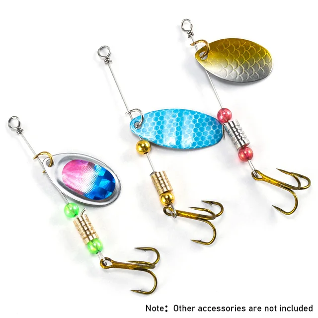 fish lure building supplies Dr.Fish 140 Pieces Spinner Making Kit Making Colorado Spinner Blade Spinnerbait Parts Accessory Shaft Clevis Treble Hooks Spoon Fishing Bead Starter : Sports & Outdoors 50/100pcs Fishing Looped Spinner Shaft