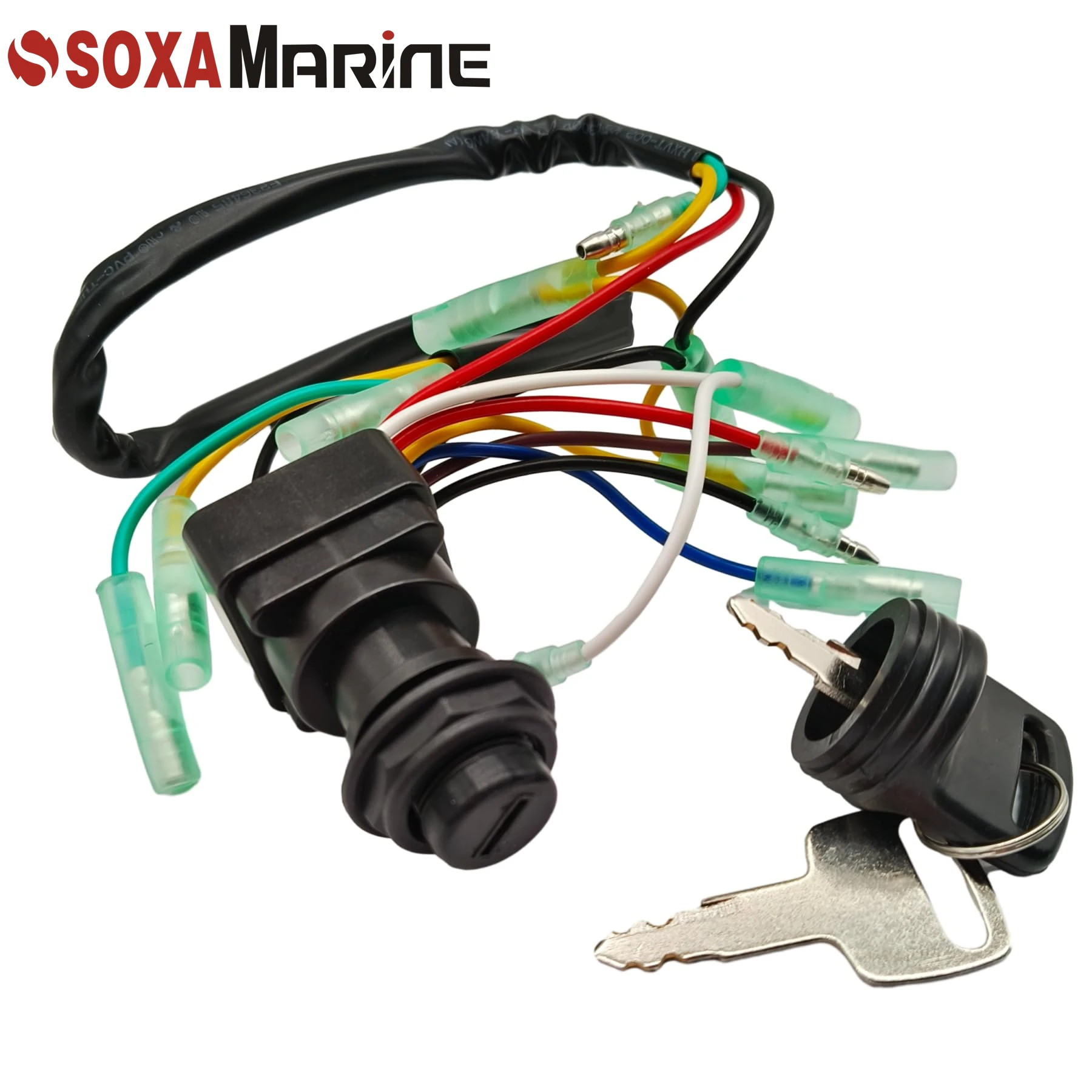 Gruppo Interruttore Di Accensione Con Chiave 703-82510-43-00 – Compatibile Con Fuoribordo Yamaha 75 85 115 150 HP 2/4 Tempi, MP51040