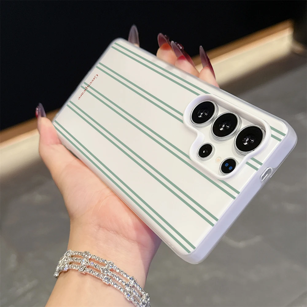 Minimalist Stripes Color Blocking TPU Phone Case