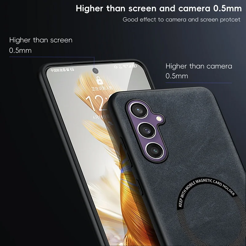 Premium Sheepskin Magnetic Leather Phone Case