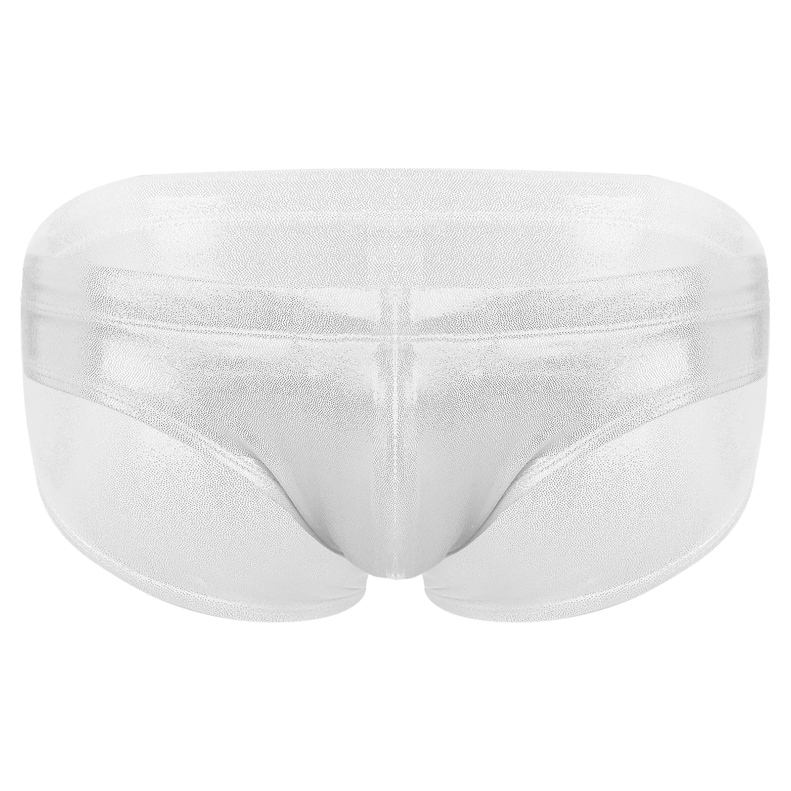 thumbnail image 1 of Traje de baño para hombre, bolsa de contorno metálico, Bikini, ropa interior, traje de baño brillante, calzoncillos con cordón, cintura elástica, calzoncillos de culturismo, 1 of 5