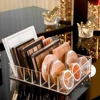 7 Compartments Storage Box Clear Plastic Makeup Cosmetic Stand Holder Makeup Lipstick Eyeshadow Palette Storage Organizer New 1