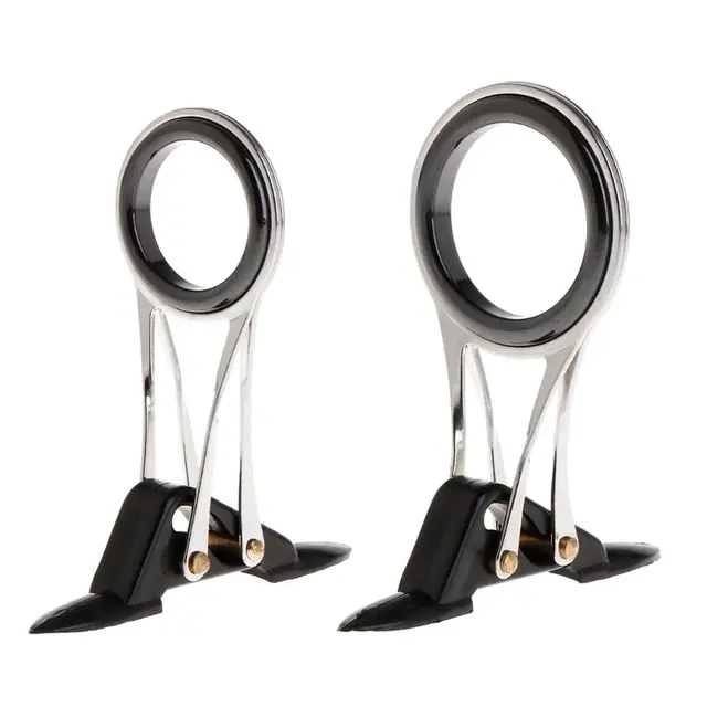 77HC Guide Ring Fishing Rod Pole Line Guides Top Rings Folding Stainless Steel Telesc 2