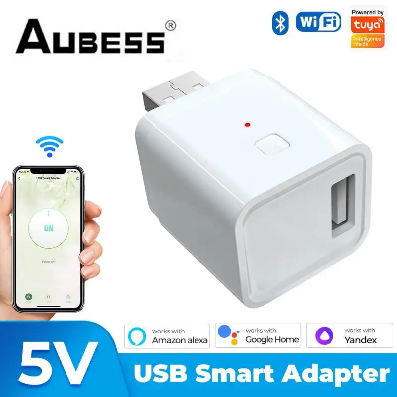 

Tuya Smart USB Adapter Smart Home Mini Protable Wifi Bluetooth Dual Mode Smart Life Remote Control Work with Alexa Google Home