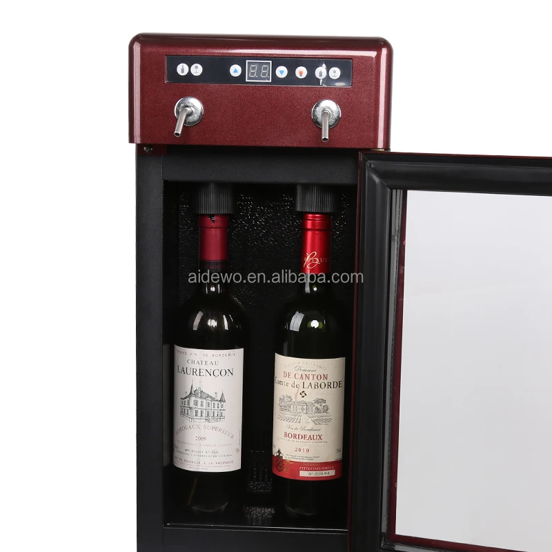 Small 2 Bottle Wine Cooler Cabinet Home Bar Fresh Keeping Cabinet
