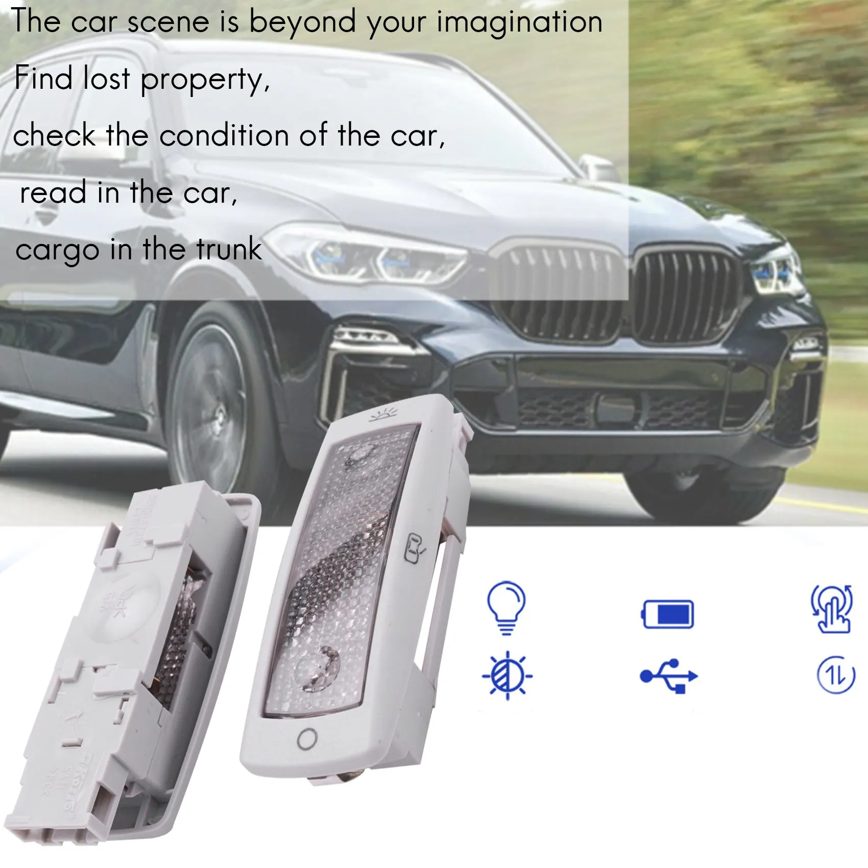Rear Reading Map Dome Light Ceiling Lamp 3B0947291B For Golf Passat Beetle Tiguan Caddy Skoda