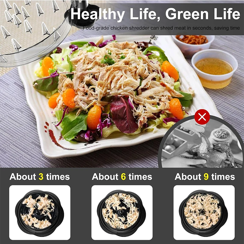 Chicken Shredder Large Chicken Breast Shredder Tool Twist Meat Breast Shredding Separation Mincing Grinder Machine With Lid chicken shredder