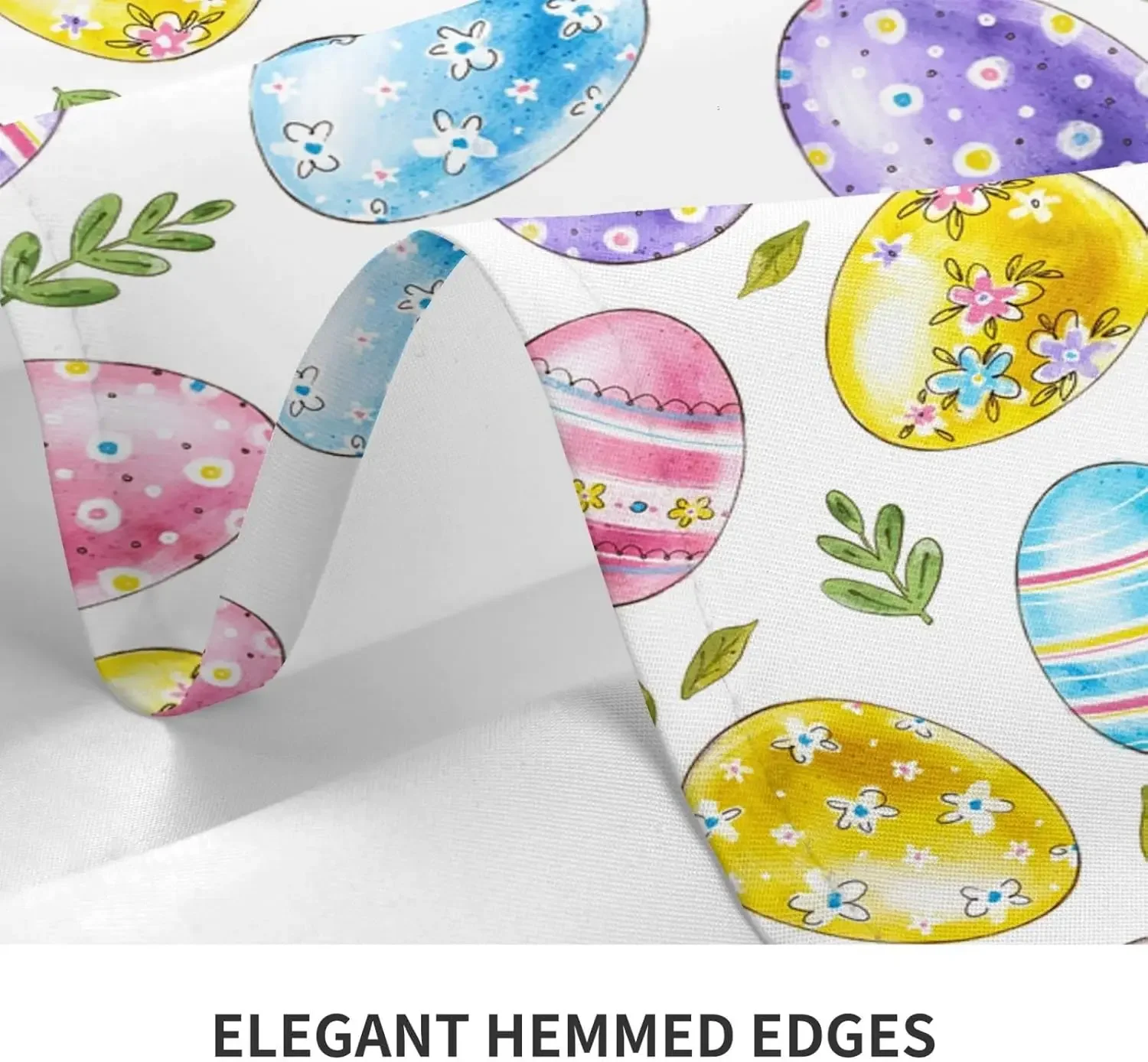 Easter Eggs Waterproof Tablecloths Holiday Party Decor Rectangle Table Cover for Kitchen Dining Table Decor Easter Decorations 6