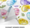 Easter Eggs Waterproof Tablecloths Holiday Party Decor Rectangle Table Cover for Kitchen Dining Table Decor Easter Decorations 6