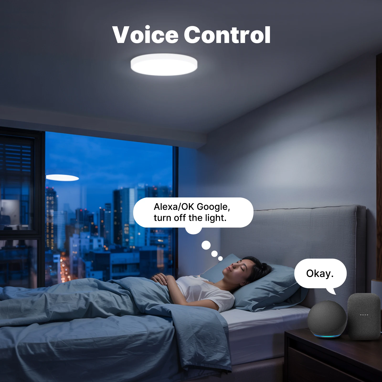 MOES Tuya Zigbee 스마트 천장 LED 조명 주변 조명 색온도 조절 가능 RGB 디밍 앱 음성 제어 Alexa GoogleHome과 호환 가능
