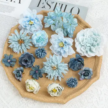 Rose Artificial Flowers Set Peony Fake Flowers For Home Decor Wedding Marriage Decorations Ornaments Bouquet Garland Accessories 2